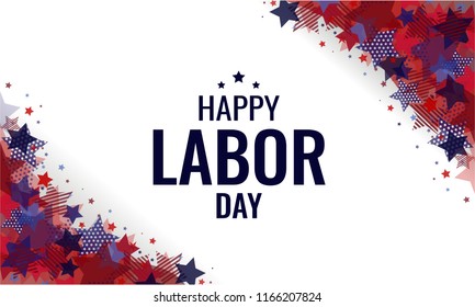 Labor day greeting card or background. vector illustration.