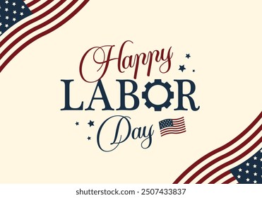 Labor day greeting card or background. vector illustration.