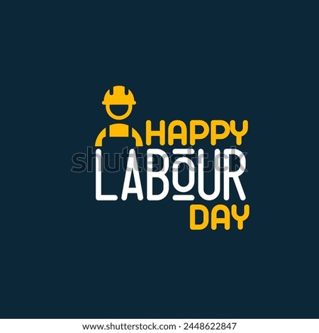 Labor day, happy labor day poster or banner with Labor  icon