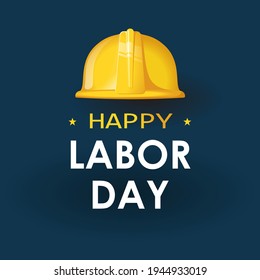 labor day helmet isolated on back