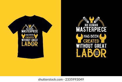 Labor Day Heroes, Honoring Hard Work, T-shirt Design