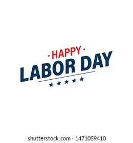 Labor day holiday banner. Happy labor day greeting card. USA flag. United States of America. Work, job. Vector illustration.