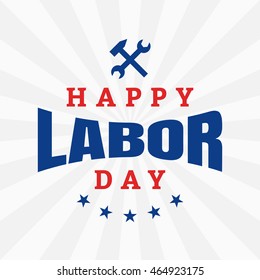Labor day, Holiday in United States celebrated on first monday in September, vector illustration