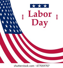 Labor Day holiday in the United States. Vector illustration