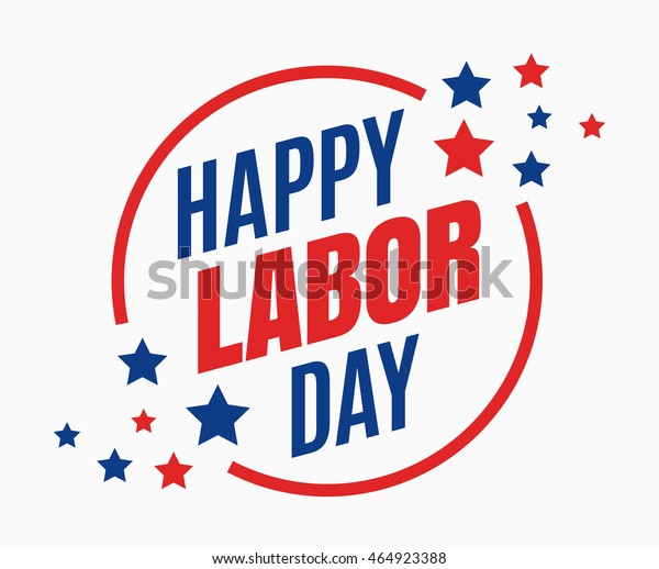 9月の第1月曜日に祝われる米国の労働日 祝日 ベクターイラスト のベクター画像素材 ロイヤリティフリー