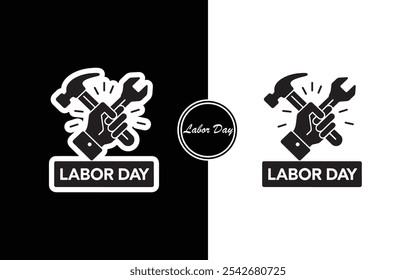 Labor Day Icon Design Professional Minimalist and Stylish for Celebrating Workers Contributions Perfect for Digital and Print Use Labor Themed Logos Websites Banners Posters and Social Media Graphics.