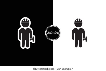 Labor Day Icon Design Professional Minimalist and Stylish for Celebrating Workers Contributions Perfect for Digital and Print Use Labor Themed Logos Websites Banners Posters and Social Media Graphics.