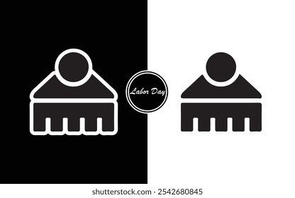 Labor Day Icon Design Professional Minimalist and Stylish for Celebrating Workers Contributions Perfect for Digital and Print Use Labor Themed Logos Websites Banners Posters and Social Media Graphics.