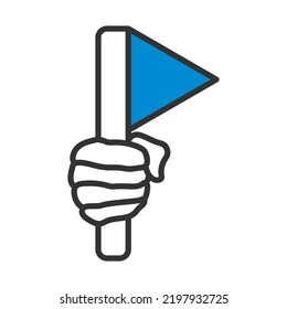 Labor Day Icon. Editable Bold Outline With Color Fill Design. Vector Illustration.