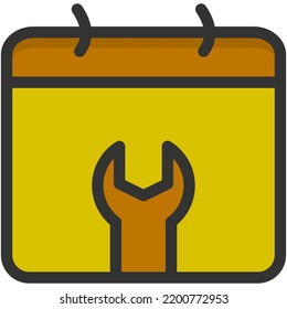 grupo de iconos del día de trabajo hecho con estilo de color
