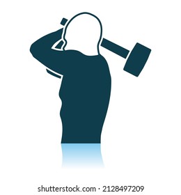 Labor Day Icon. Shadow Reflection Design. Vector Illustration.