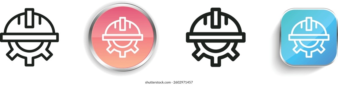 labor day icon. Thin Linear, Regular and Button Style Design Isolated On White Background