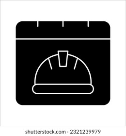 icono del día laboral. Ilustración gráfica vectorial. Diseño de estilo de línea. sobre un fondo blanco.