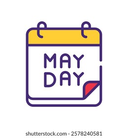 Labor Day icon vector stock illustration