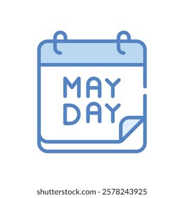 Labor Day icon vector stock illustration