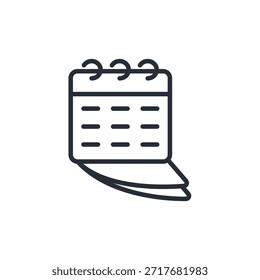 icono del día del trabajo. Vector. Movimiento editable. signo de estilo lineal para uso Diseño web, logotipo. Ilustración de símbolo.