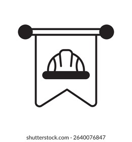 labor day icon with white background vector stock illustration
