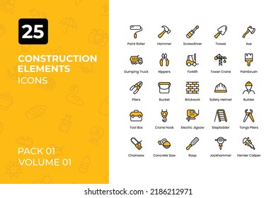 Labor day Icons Collection. Set contains such Icons as labor, construction, 8 may, tools, and more.