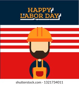 Labor day illustration background