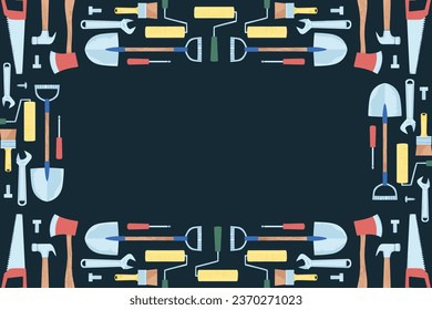 Labor Day Illustration Frame Background