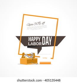 Labor day illustration or greeting card
