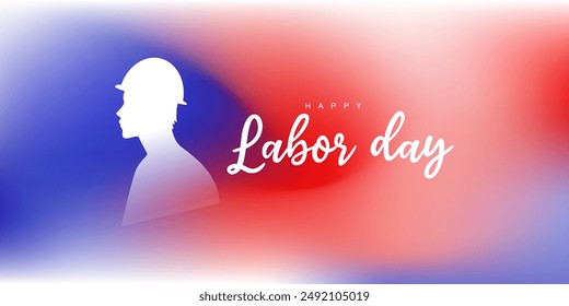 Labor day illustration template design