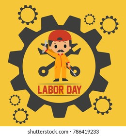 Labor Day Illustration Vector