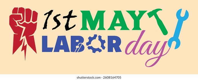 Labor day or international workers day vector illustration.