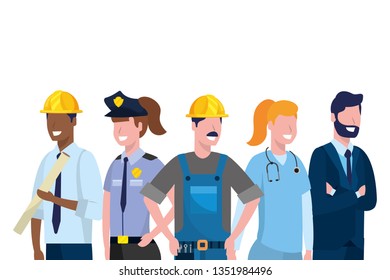 Labor Day Job Cartoon Stock Vector (Royalty Free) 1351984496 | Shutterstock