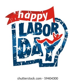 Labor day label