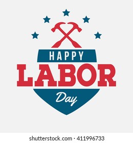 Labor Day Labels. Vintage Style. 
