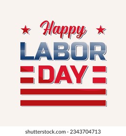 Labor Day lettering USA background vector illustration Labor Day Celebration	