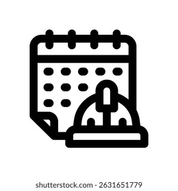 labor day line icon. Clean and minimalist vector icon for websites, mobile apps, presentations, and logos. Fully scalable and customizable for any project.