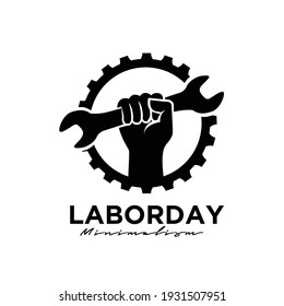 labor day logo icon design banner