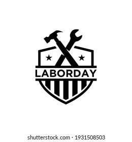 labor day logo icon design banner