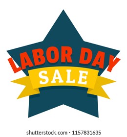 Labor day logo icon. Flat illustration of labor day vector logo icon for web design isolated on white background