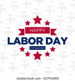 Labor Day Logo Template Stock Vector (Royalty Free) 417914305 ...