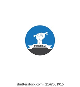 labor day logo vector illustration design template.