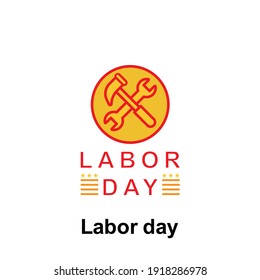 labor day outline icon. Element of labor day illustration icon. Signs and symbols can be used for web, logo, mobile app, UI, UX