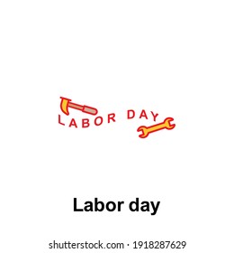 labor day outline icon. Element of labor day illustration icon. Signs and symbols can be used for web, logo, mobile app, UI, UX