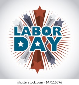 labor day  over gray background vector illustration  