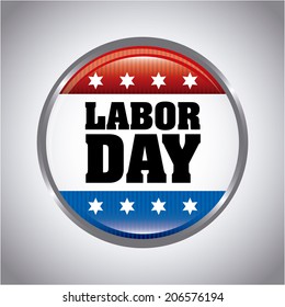 labor day over gray background vector illustration