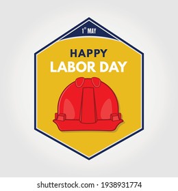 Cartel o cartel del Día del Trabajo. Ilustración del vector
