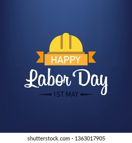 Labor day. Poster happy labour day. May celebration. Vector illustration