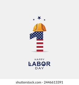 Labor Day, poster. Labor Day On 1st May, Happy Labor card. International  Labour day. May 1st, Worker's Day, Happy Labor 