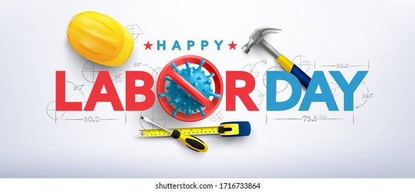 Labor Day poster template.