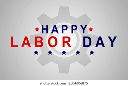 Labor Day poster template .USA Labor Day celebration. Vector illustration.