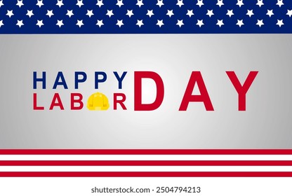 Labor Day poster template .USA Labor Day celebration. Vector illustration.