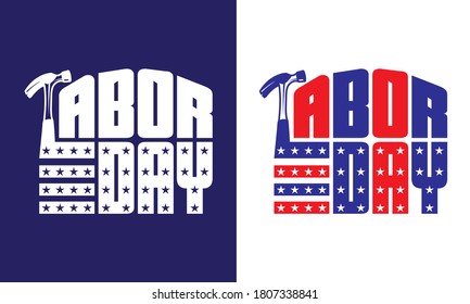 Labor Day Printable Vector Illustration