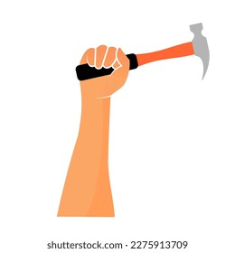 Labor Day Profession Hand Illustration.